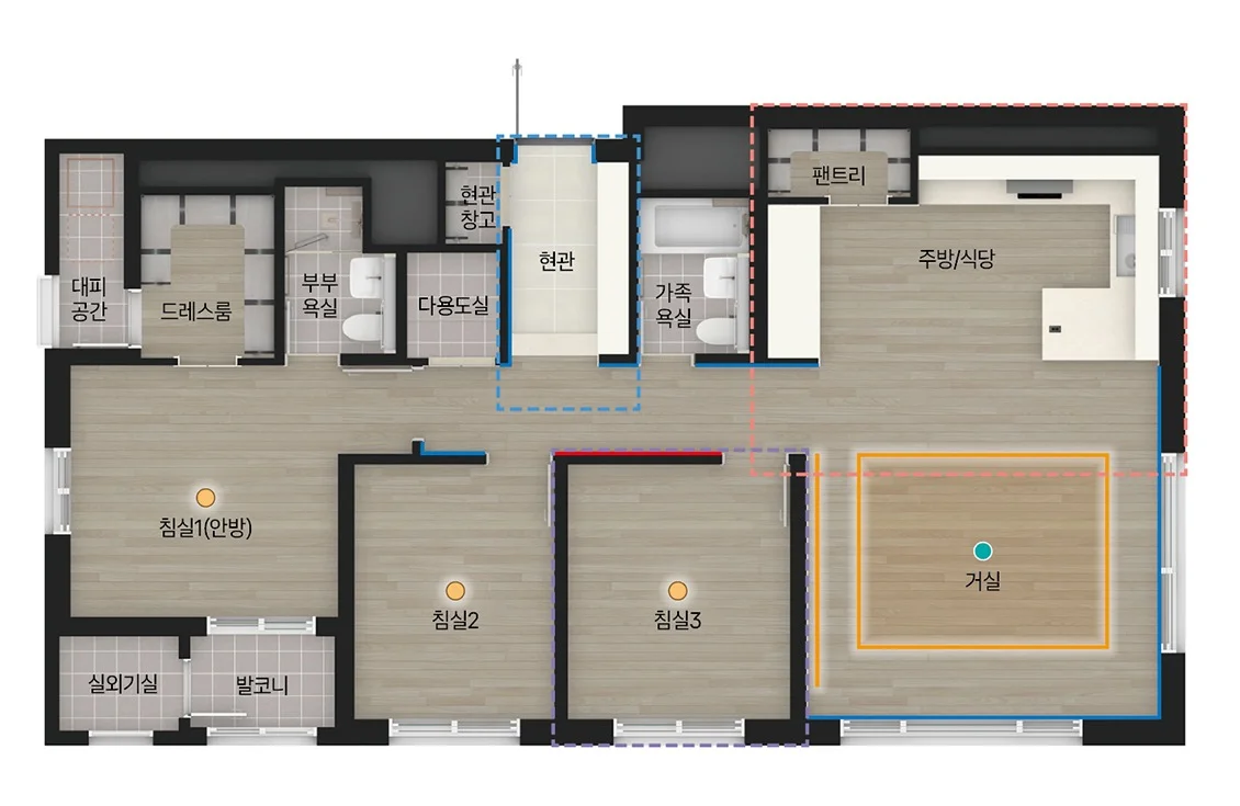 충정로역 자이르네 84A 평면도